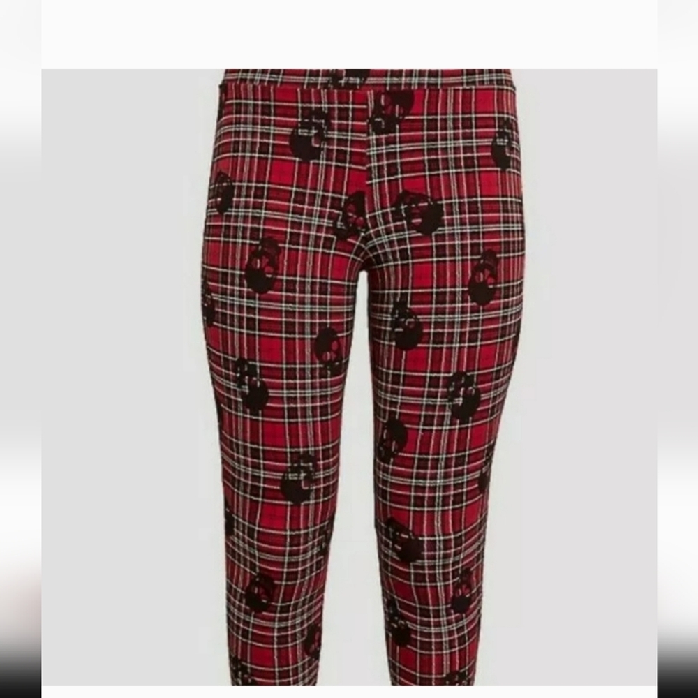 Torrid  Premium Legging Plaid Skull